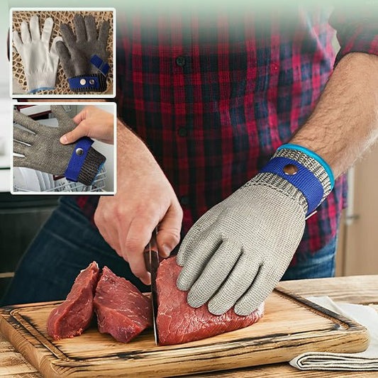 Gant Anti - Coupure en Acier Inoxydable : Protection Ultime pour Vos Mains - Brico Écono Cuisine