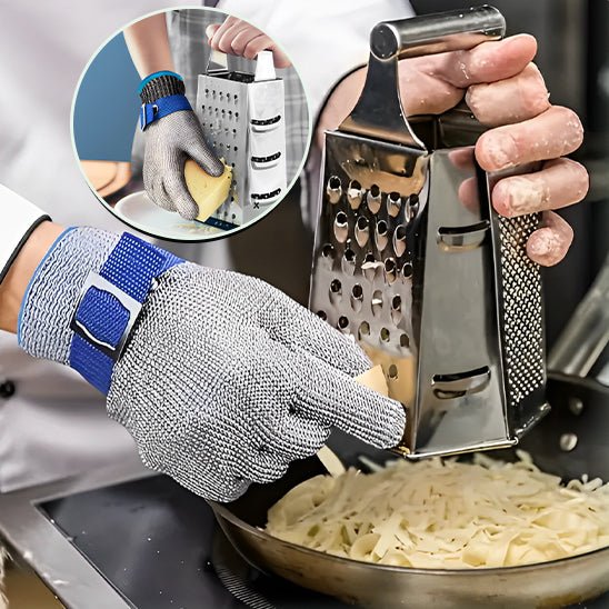 Gant Anti - Coupure en Acier Inoxydable : Protection Ultime pour Vos Mains - Brico Écono Cuisine