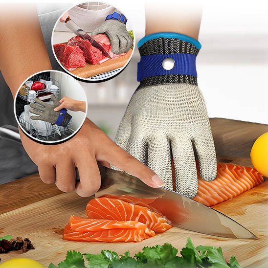 Gant Anti - Coupure en Acier Inoxydable : Protection Ultime pour Vos Mains - Brico Écono Cuisine