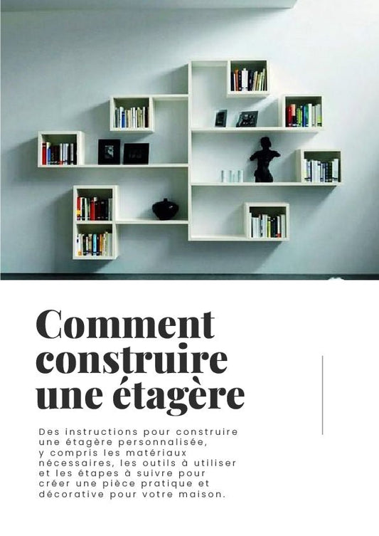 Livre numérique '' Comment construire une étagère'' - Brico Écono Cuisine