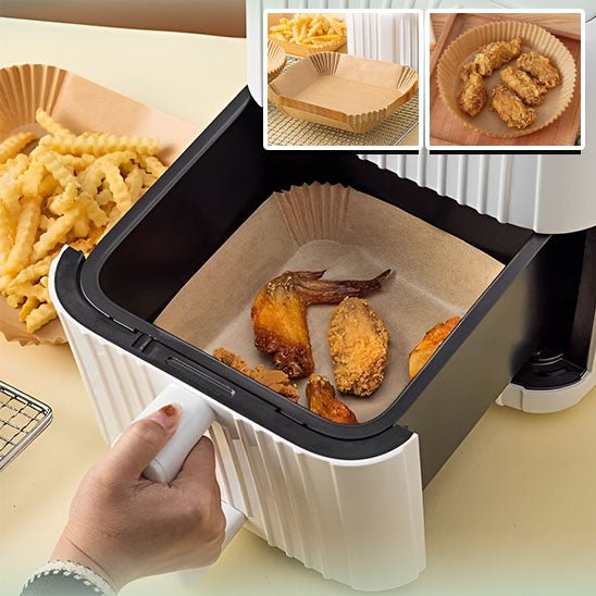 Papier sulfurisé pour protéger la friteuse à air chaud - 50 ou 100 unités - Brico Écono Cuisine