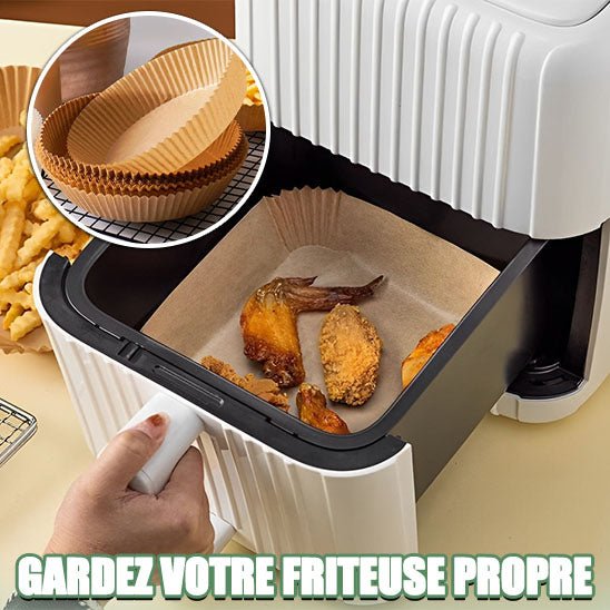 Papier sulfurisé pour protéger la friteuse à air chaud - 50 ou 100 unités - Brico Écono Cuisine