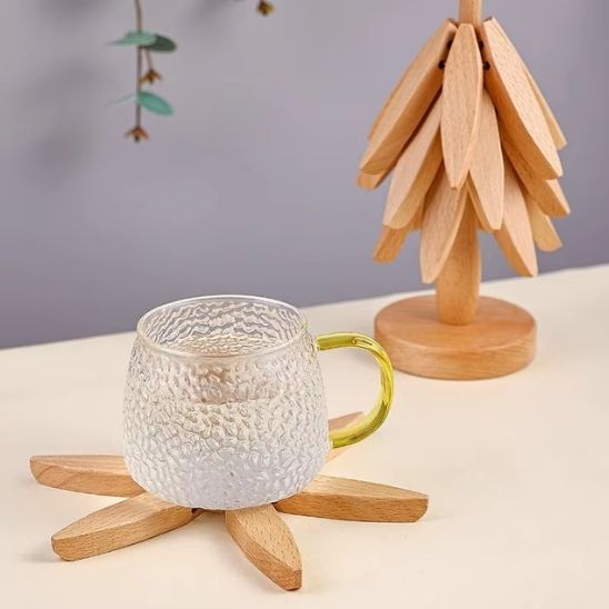 Sous-plat  arbre / sous-verre en bois tendance